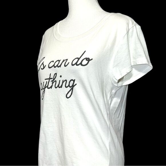 Freeze brand white tee with black fun sayings lettering on front! - Picture 3 of 5